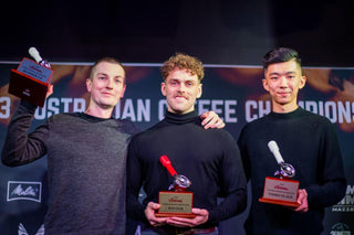 Gab placed 3rd in the 2023 Australian Barista Championships